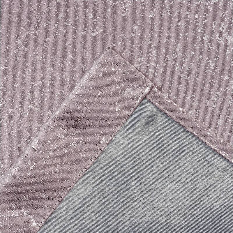 Dainty Home 2 Pack Artisinal 100% Blackout Grommet Curtain Panel Pair with 3D Lurex Texture