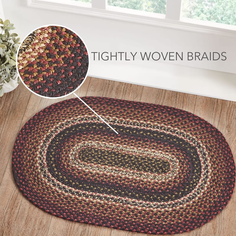 Beckham Jute Rug Oval w/ Pad 20x30 - 20" x 30" Oval