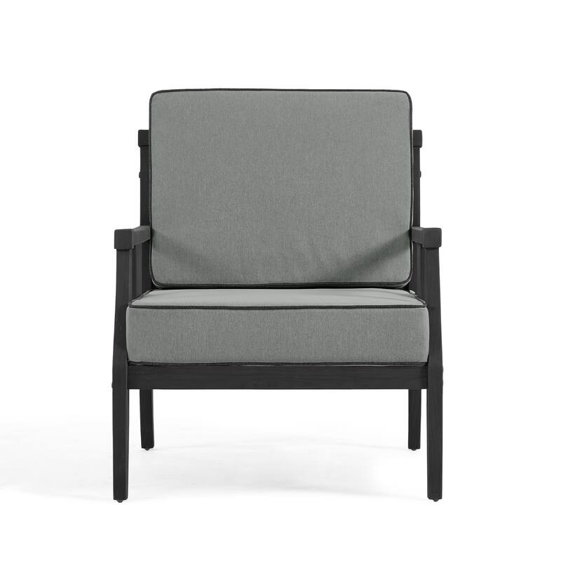 2 Set Outdoor Patio Club Chair with Cushion Patio Arm Lounge Chair