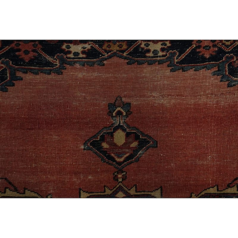 Hand Knotted Oriental 100% Wool Carpet Traditional Geometric Oranges & Rust Sarouk Area Rug - 15' 8'' X 10' 4''