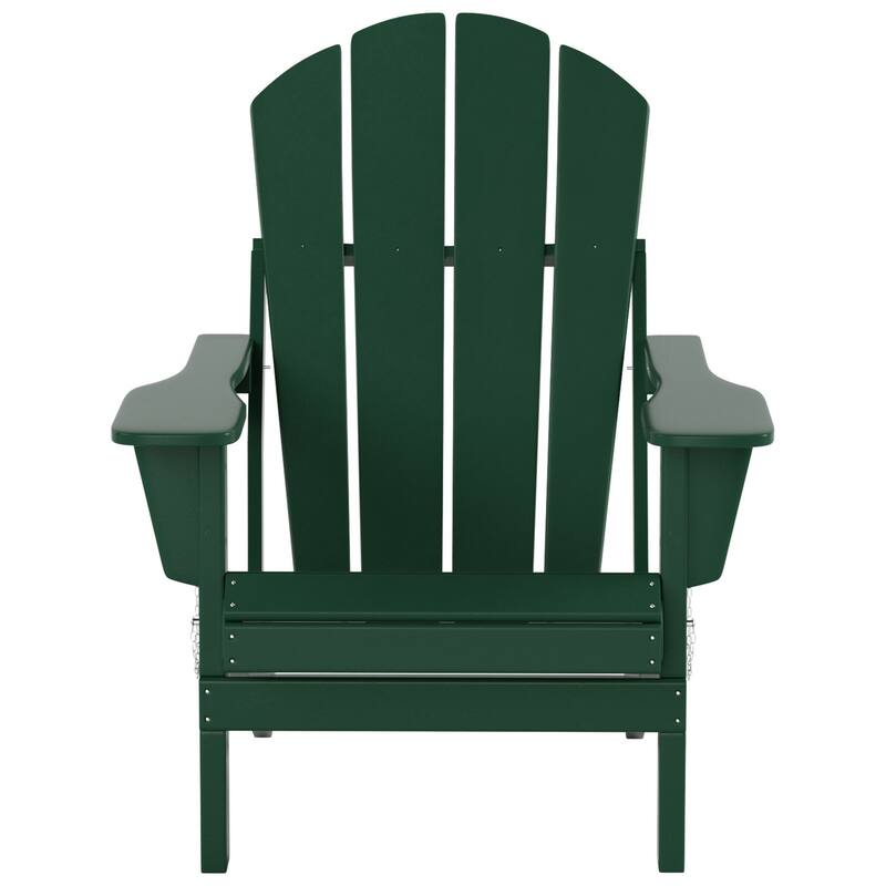 POLYTRENDS Laguna Outdoor Eco-Friendly Poly Folding Adirondack Chair (Set of 2)
