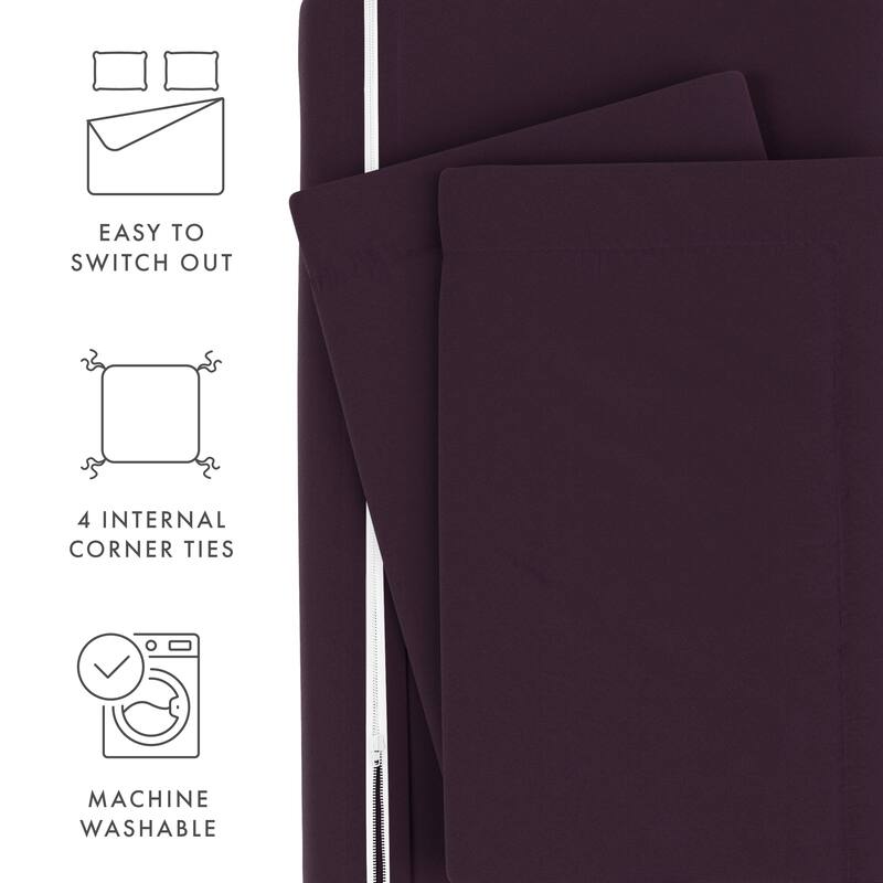 Soft Essentials Oversized 3-piece Microfiber Duvet Cover Set
