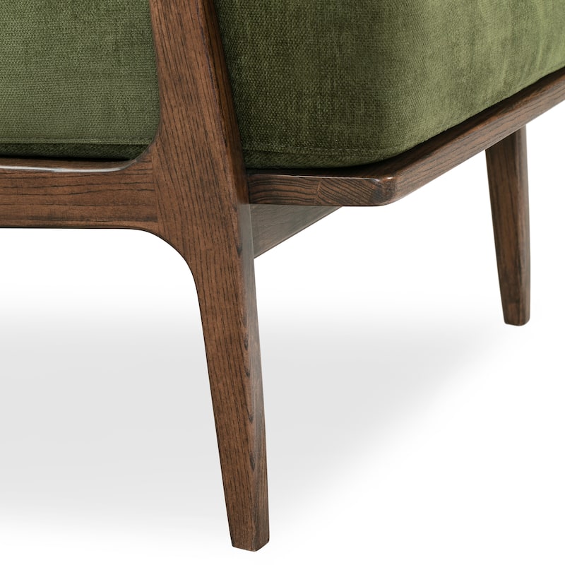 Poly & Bark Verity 25" Fabric Lounge Chair - Solid Wood Frame