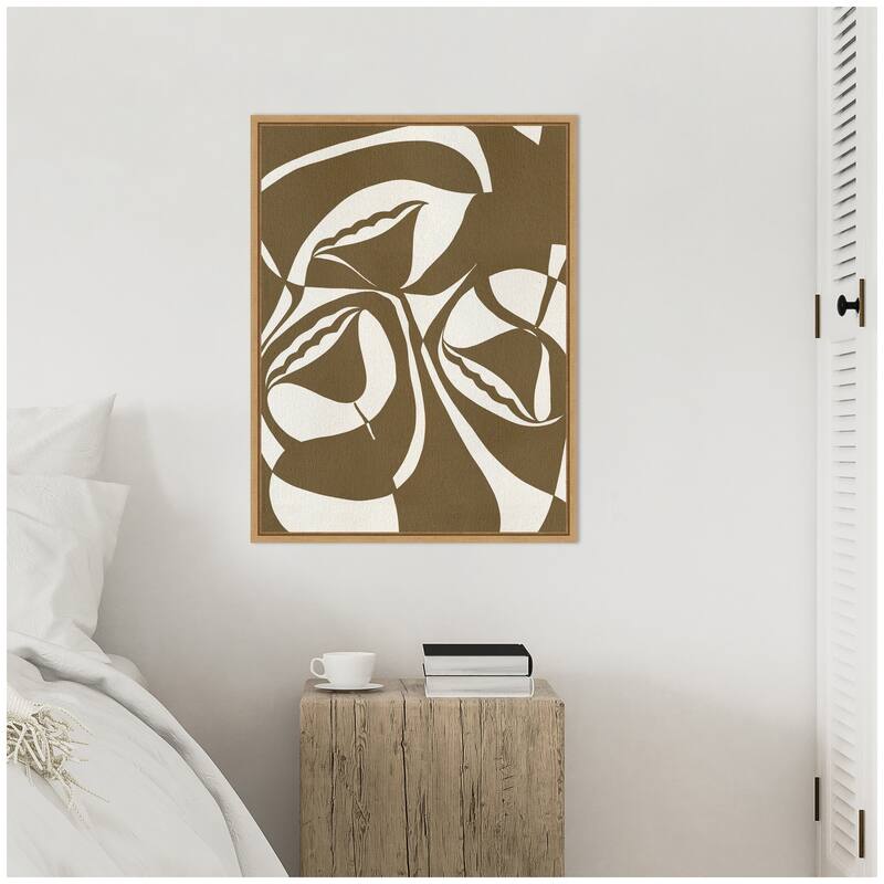 Kate and Laurel Sylvie Boundby Beauty 6 Framed Canvas by Shatha Al Dafai