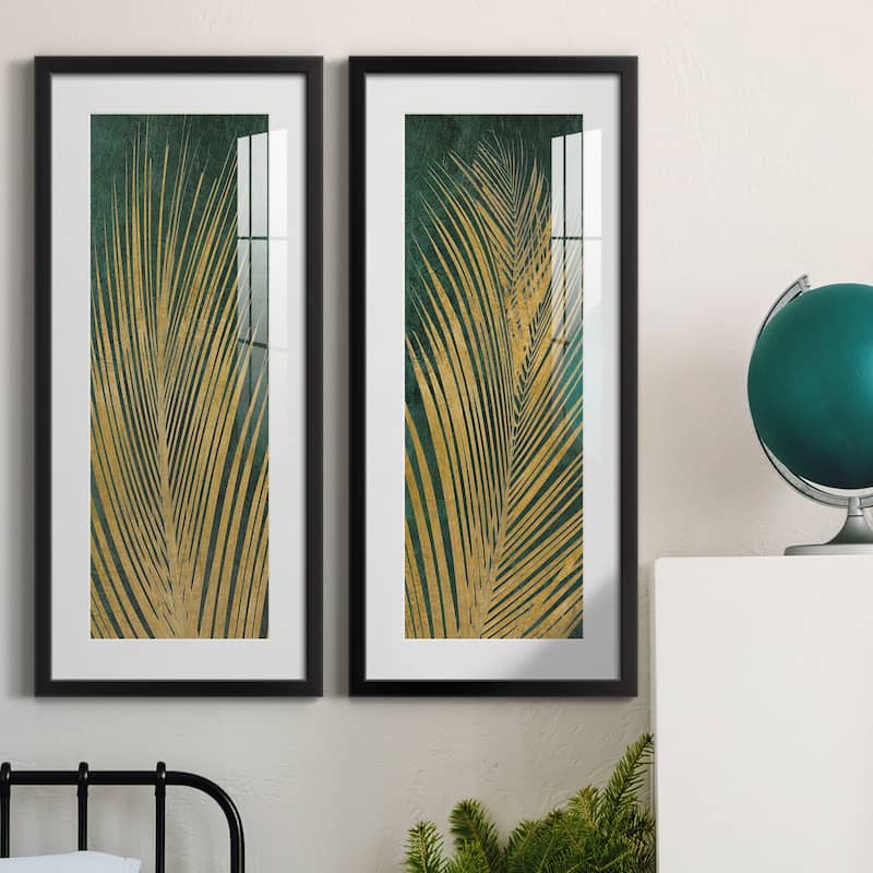 Golden Palm I-Premium Gallery Framed Print - Ready to Hang