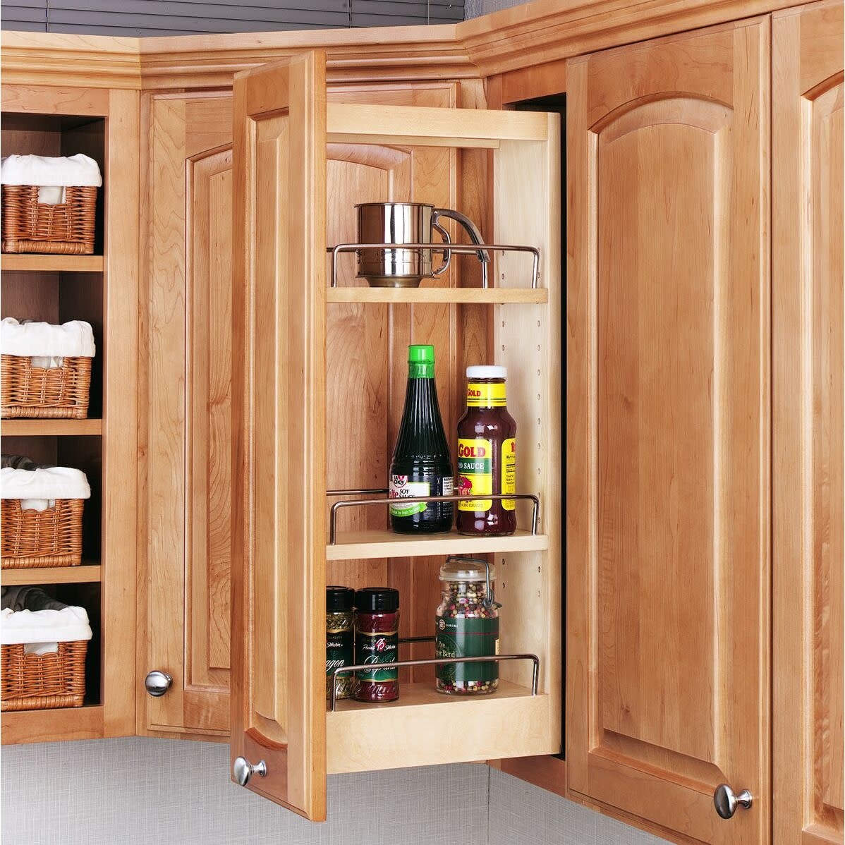 Shop Rev A Shelf 448 Wc 5c 448 Series 9 Upper Wall Cabinet Pull