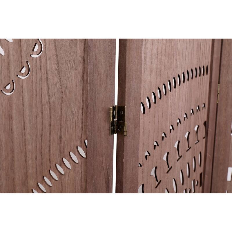 Stylish 4-Panel Solid Wood Folding Room Divider for Privacy and Decor in Any Living Space