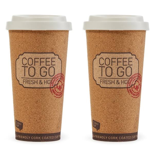 Life Story Corky Cup Reusable 16 oz Insulated Travel Mug Coffee Thermos (2  Pack) - Bed Bath & Beyond - 36372828