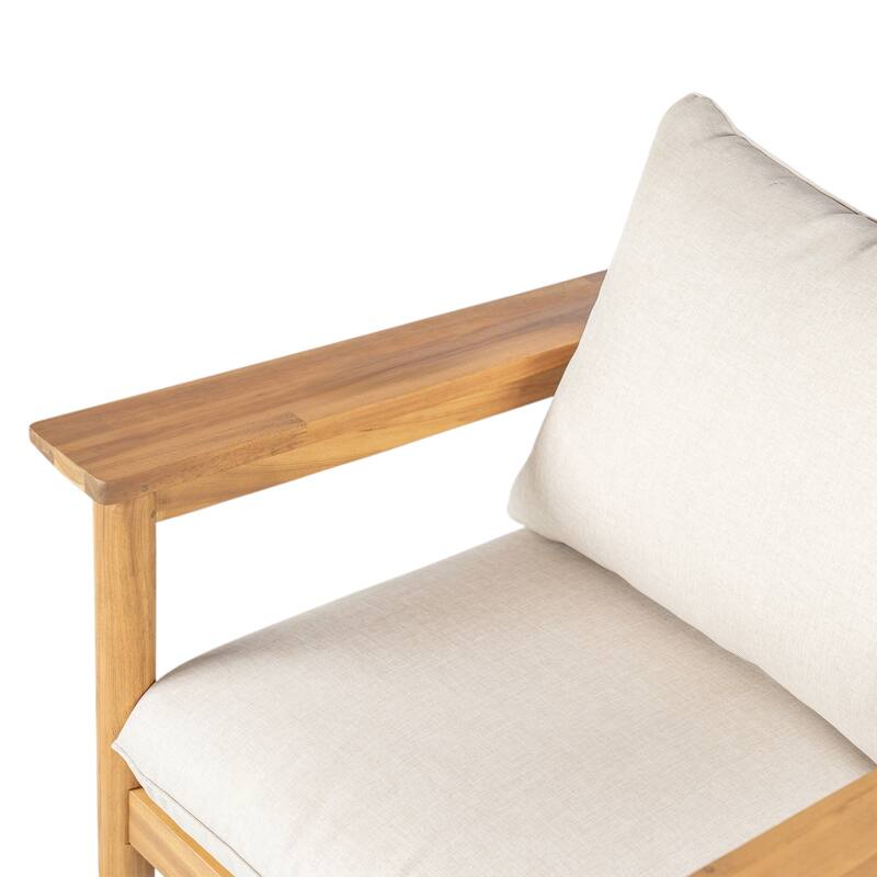 Christopher Knight Home- Quillon Outdoor Acacia Wood Seating Set
