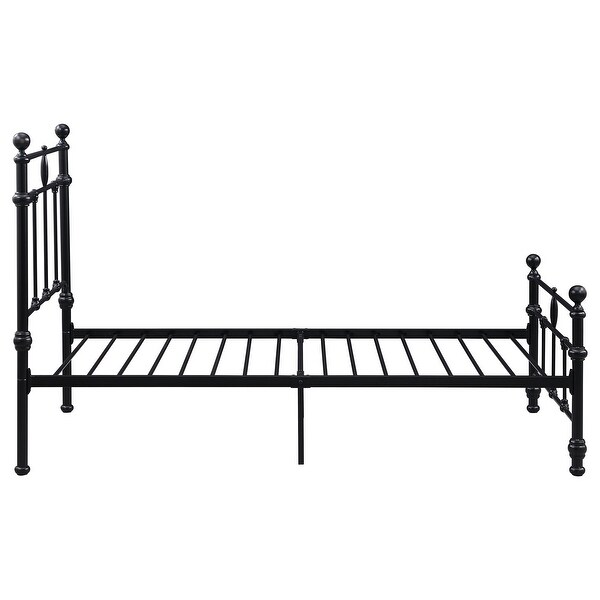 Novak 48-Inch Metal Open Frame Bed Matte Black - Bed Bath & Beyond