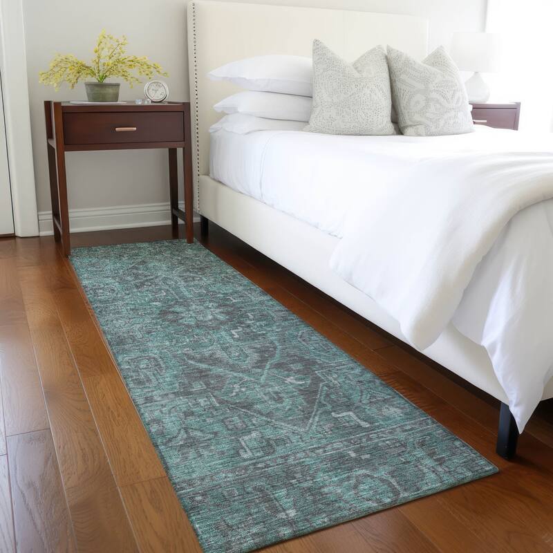 Dafi Oriental Weather Resistant Heritage-Inspired Outdoor Rug