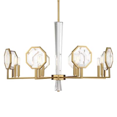 Savoy House 1-2218-8 Leighton 8 Light 36" Wide Crystal Chandelier