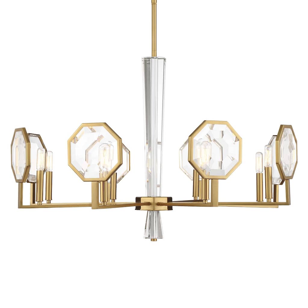 Savoy House 1-2218-8 Leighton 8 Light 36" Wide Crystal Chandelier