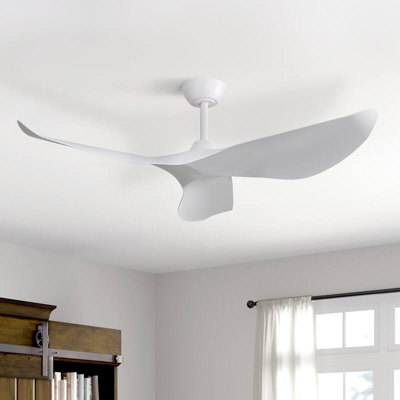 52Inch Ceiling Fan without Light, 6 Wind Speeds with Remote Control for Living Room and Patio