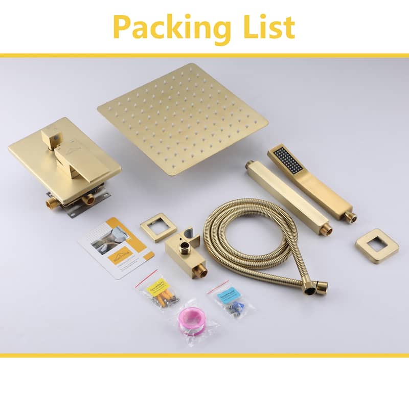 2-Function 10/12/16 In Ceiling Mounted Shower System