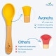 preview thumbnail 2 of 4, Baby Spoons Regular Scoop Bamboo and Silicone Assorted with Blue or Pink Spoon