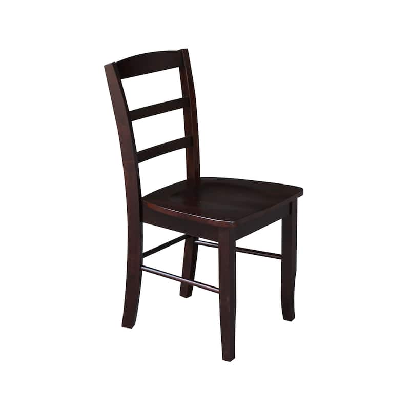 International Concepts Solid Wood Madrid Ladderback Chairs, Set of 2