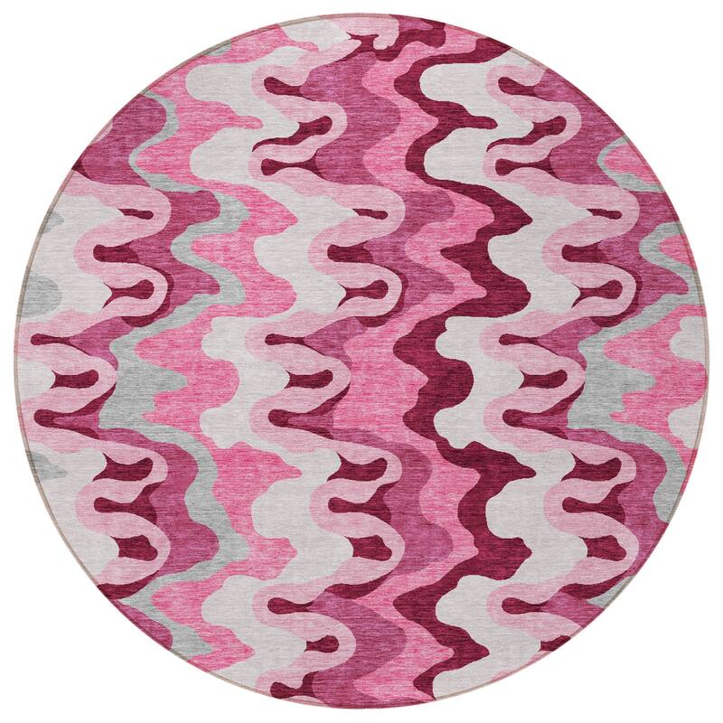 HomeRoots Abstract Transitional Rectangle Outdoor Rug