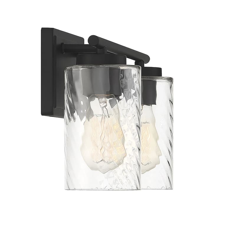 Meridian M80037 2 Light 15" Wide Bathroom Vanity Light with Swirl