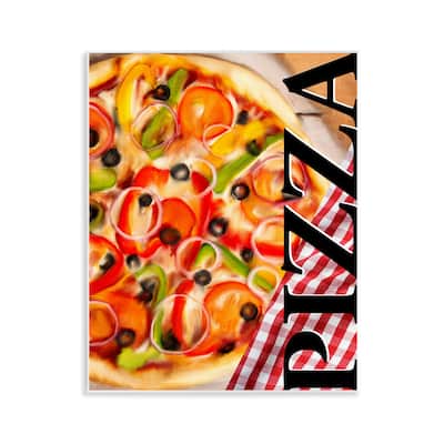 Stupell Gourmet Traditional Pizza Wall Plaque Art Design By Kim Allen