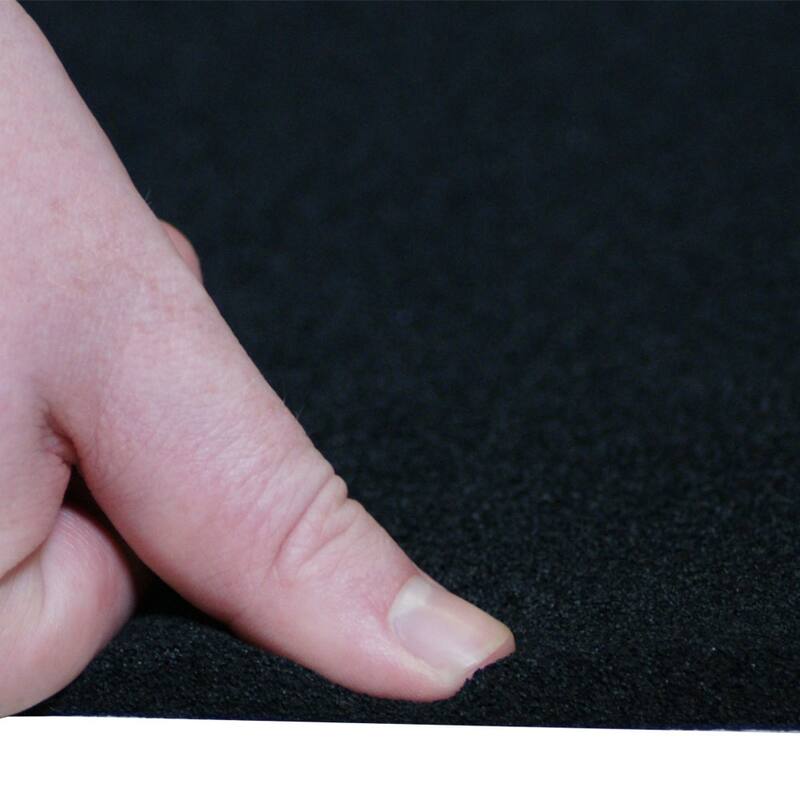 Rubber-Cal Open Cell Rubber - EPDM - 1/8" Thick x 39" Width x 78" Length - Black - 39x78