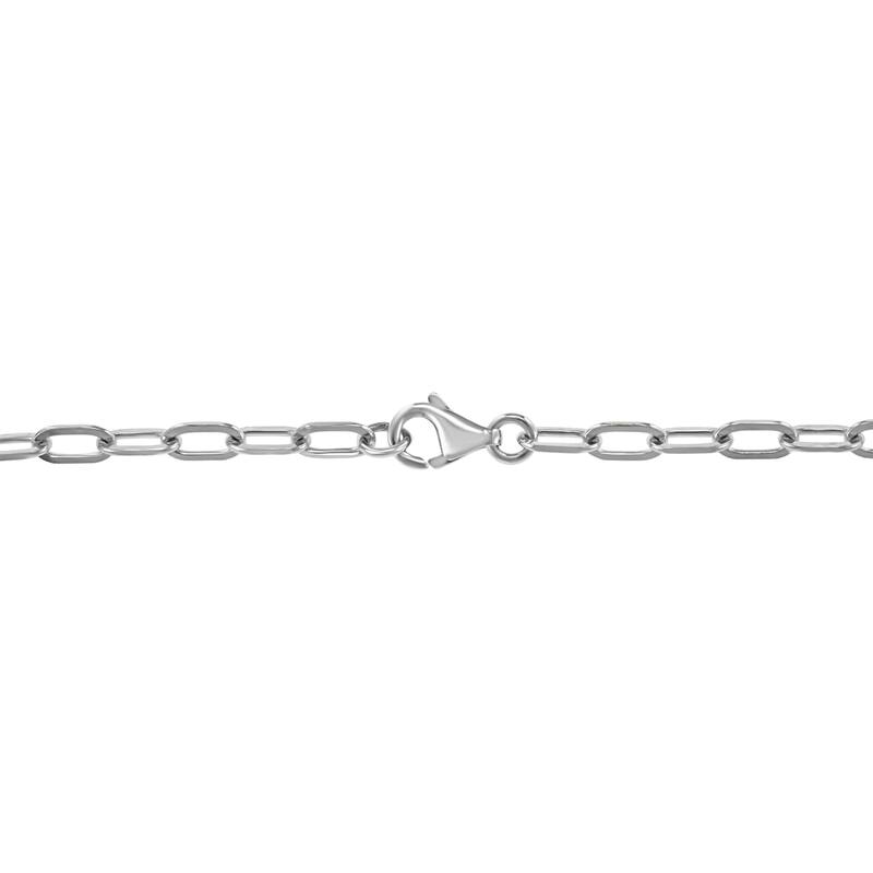 EFFY 925 Sterling Silver Diamond Paperclip Chain Necklace