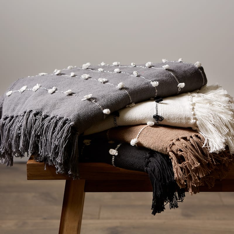 DII Woven Loop Throw