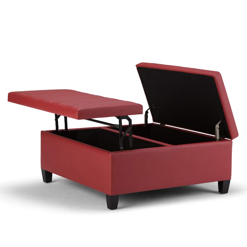 WYNDENHALL Tyler 36 inch Wide Contemporary Square Table Ottoman
