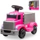 preview thumbnail 7 of 16, 6V Ride on Car for Toddlers, 2 in 1 Battery Powered Electric Kids Car & Ride on Push Car Pink