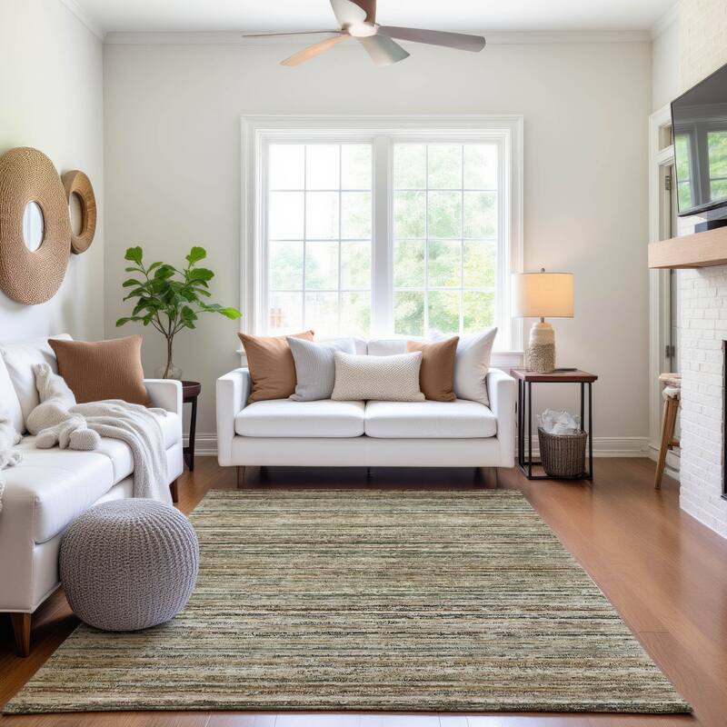 Premium Washable Super Soft Ombre Stripes Mayfield Rug