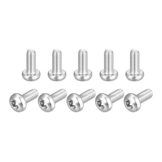 12 Vis De Sécurité Acier Inoxydable 316 Torx Tête Plate M4x25mm - Marque Uxcell, Neuf