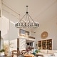 preview thumbnail 2 of 11, Acroma 24-light 47In Modern Farmhouse Large Wagon Wheel Chandelier - 47 inches