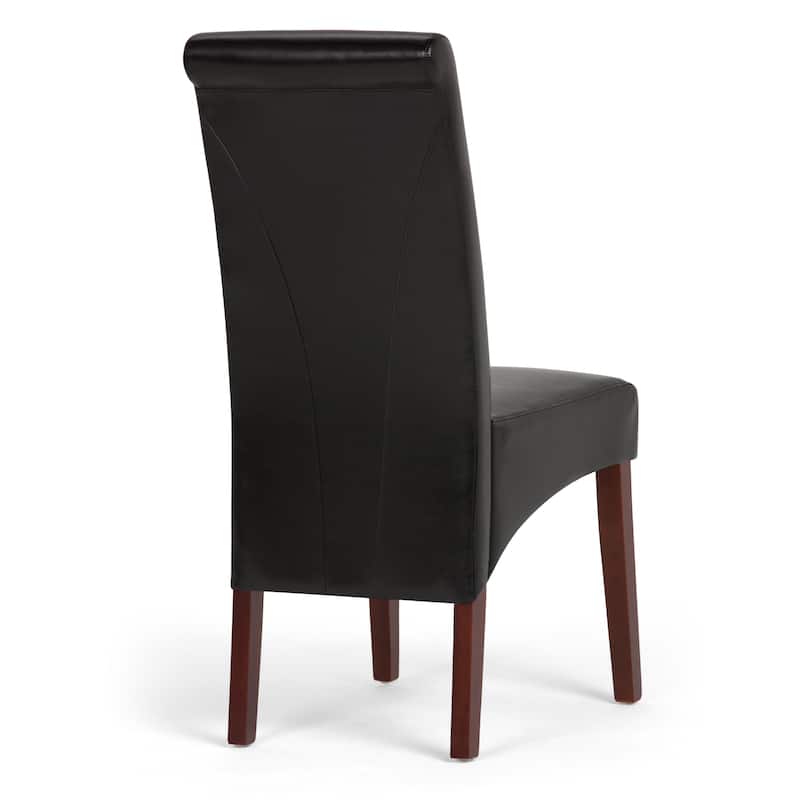 WYNDENHALL Franklin Transitional Deluxe Parson Dining Chair (Set of 2) - 17.7"w x 19.7"d x 40.2"h