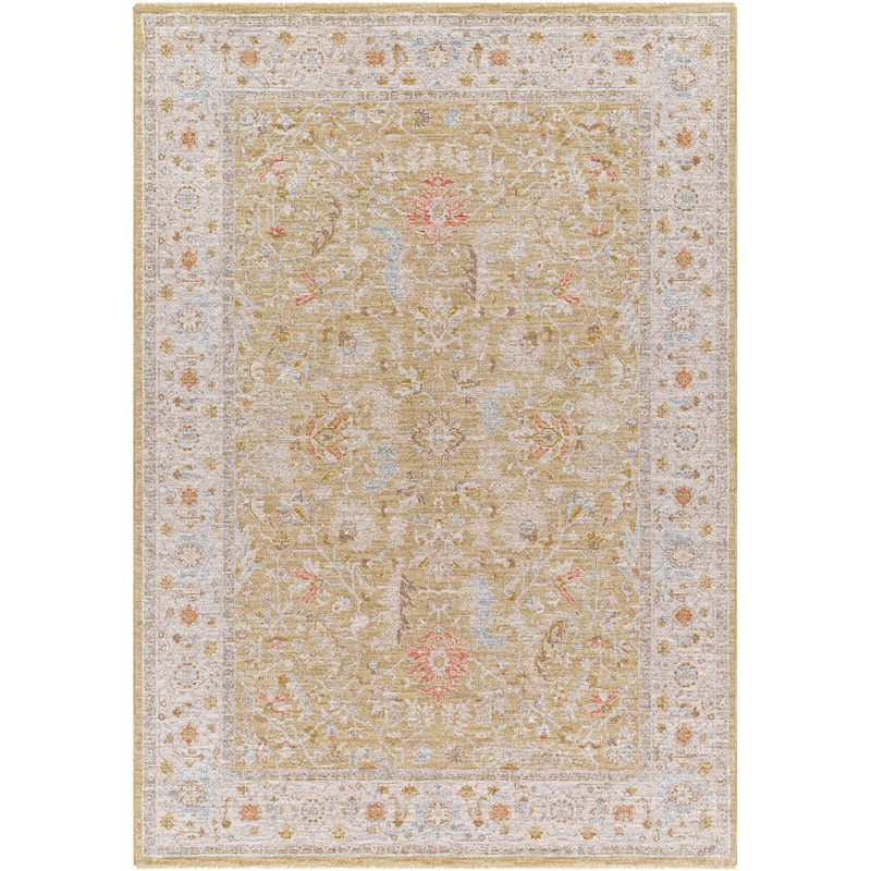 Livabliss Avant Garde Traditional Medallion Area Rug - 7'10" x 7'10" Round - Olive