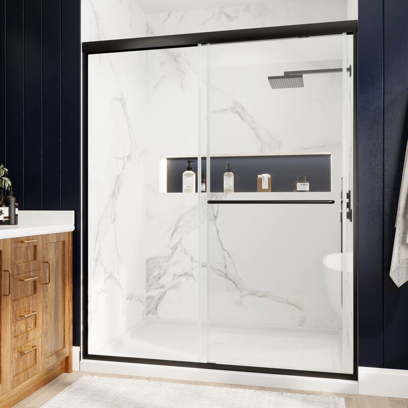 Modland 56-60''x 72'' Glass Shower Door - 56''-60''x 72''