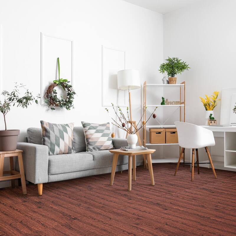 Sorbus 80 Sq. Ft. Wood Grain Floor Tiles Foam Mat EVA Interlocking Mats Tile 3/8-Inch Thick Flooring Wood Puzzle Exercise Mats