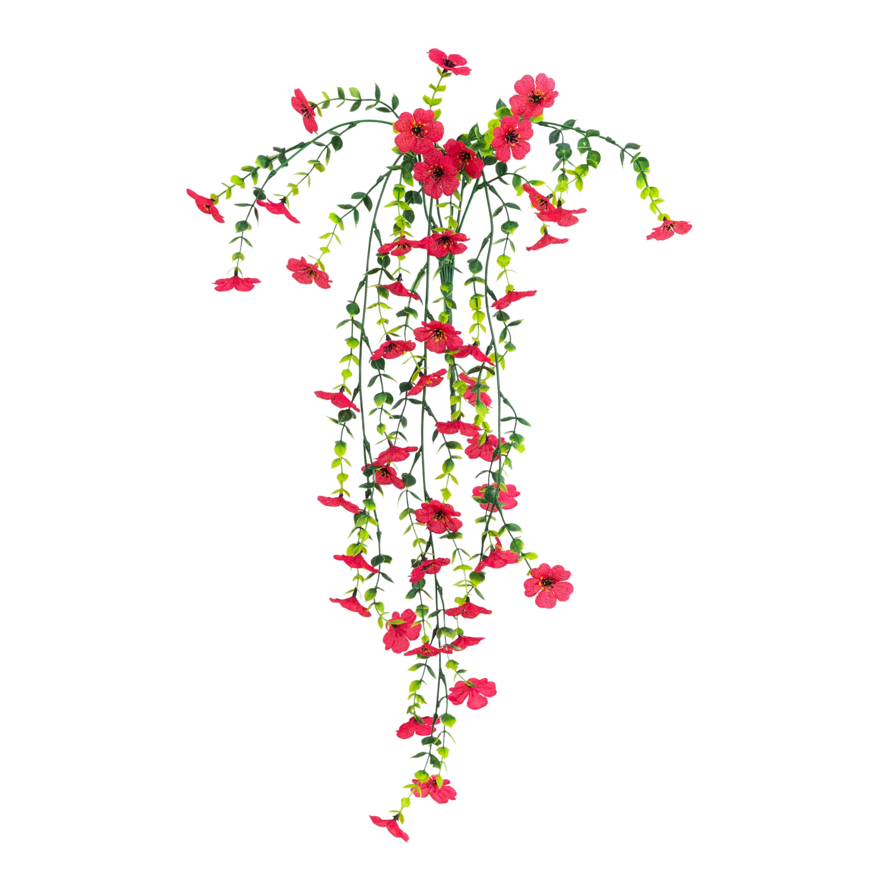 31-in UV Resistant Artificial Daisy Hanging Plant - Set of 6