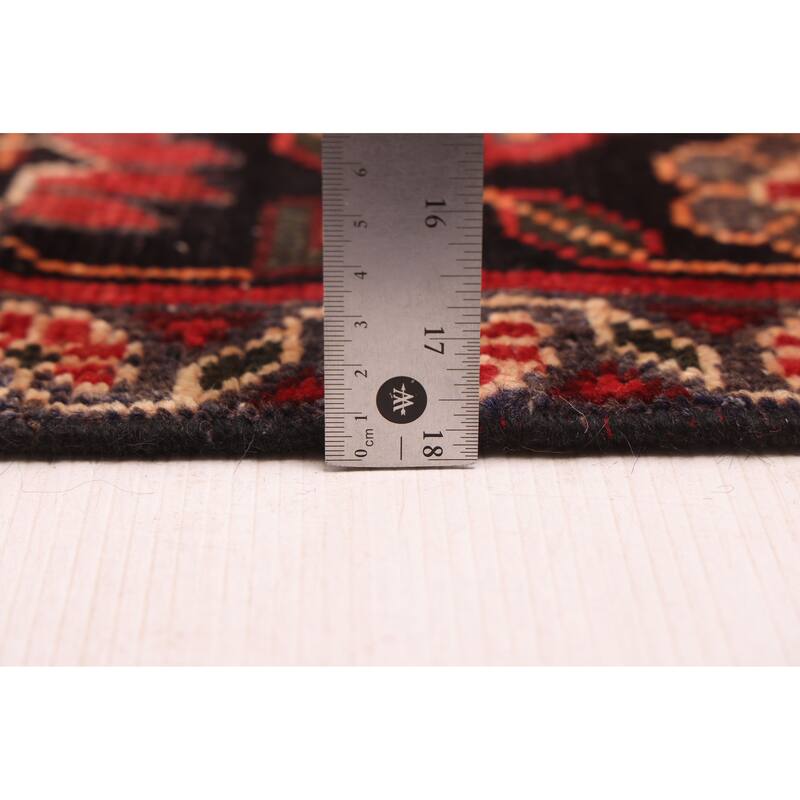 ECARPETGALLERY Hand-knotted Andelz Black Wool Rug - 3'11 x 7'4