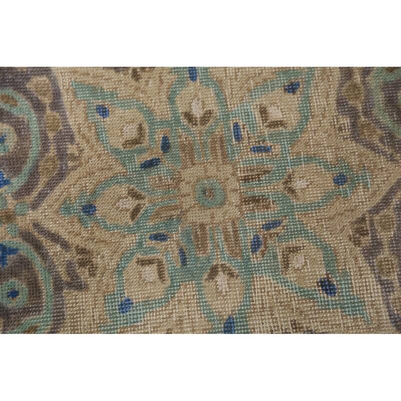 Medallion Tabriz Persian Area Rug Oriental Handmade Floral Wool Carpet - 6'4"x 8'10"