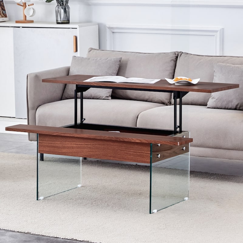 Versatile Lifting Coffee Table with Storage and Multiple Options