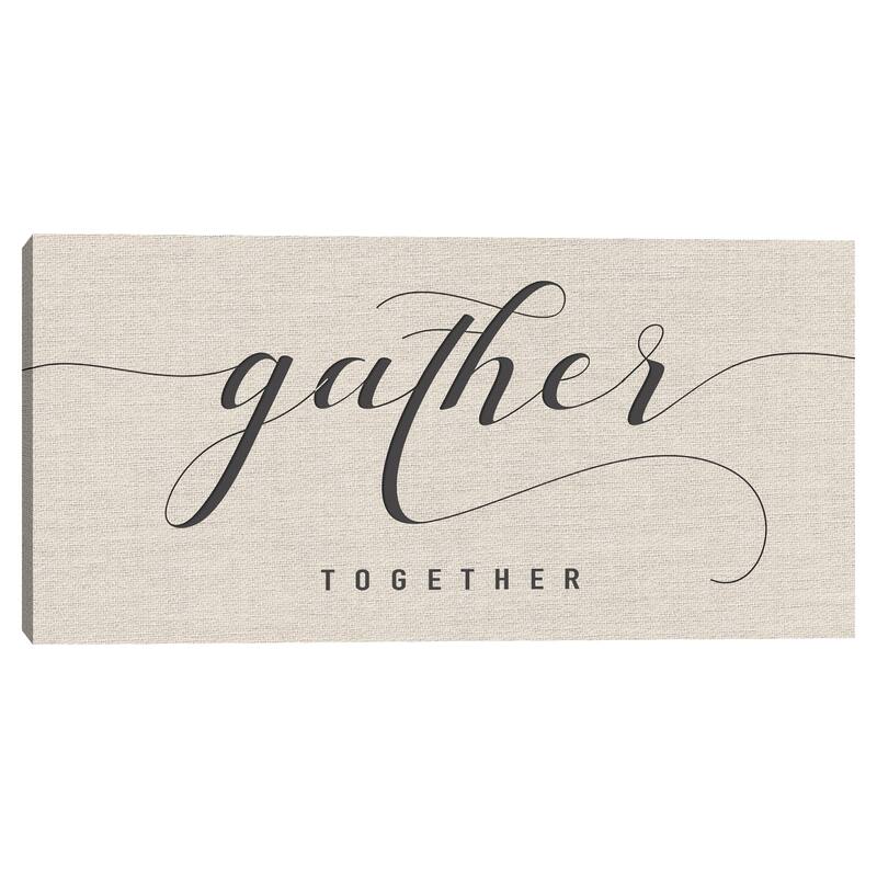 Gather Together Crop Canvas Art Print