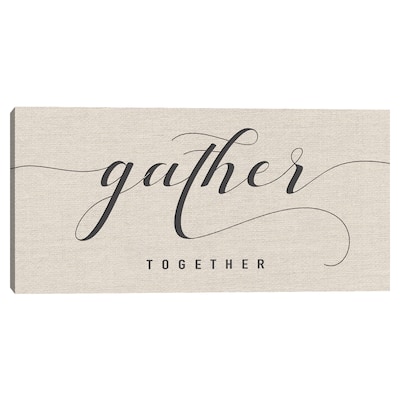 Gather Together Crop Canvas Art Print