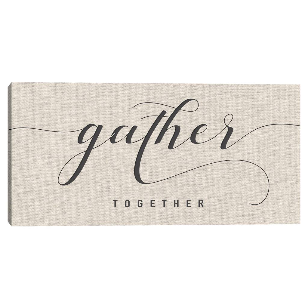 Gather Together Crop Canvas Art Print