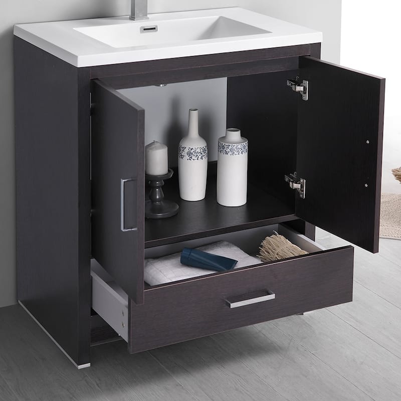 Fresca Senza 30" Free Standing Single Basin Vanity Set with MDF