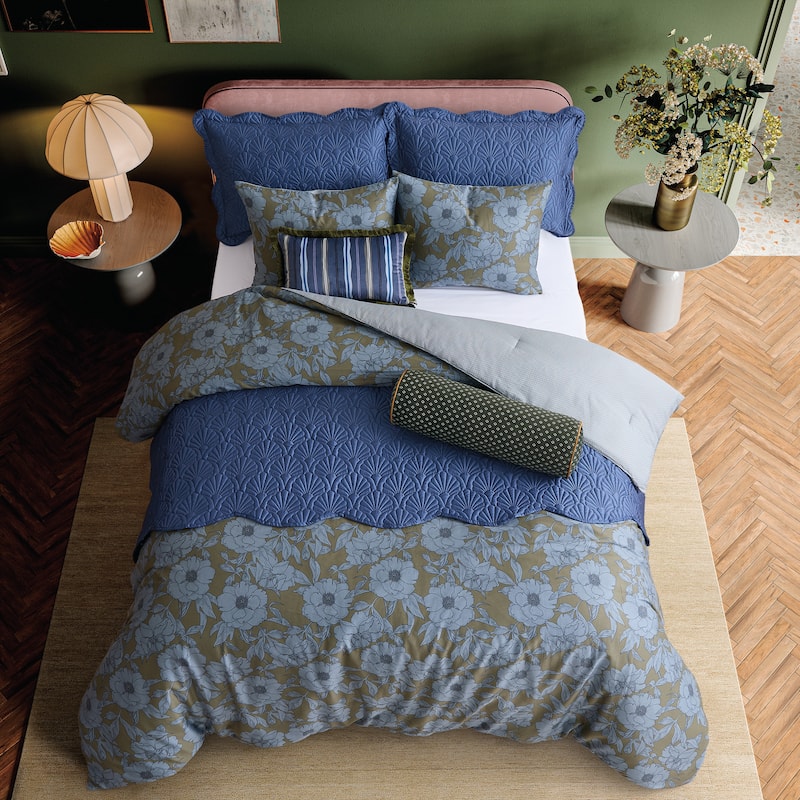 Ted Baker Diamond Printed Velvet Bolster Pillow