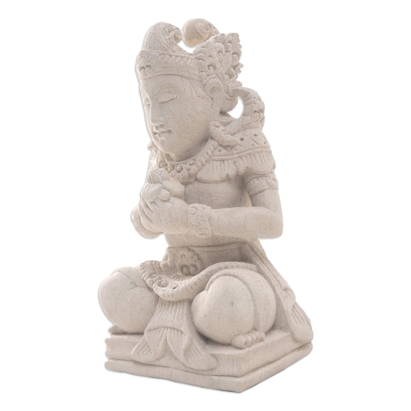 Novica Handmade Arjunas Peace Sandstone Statuette