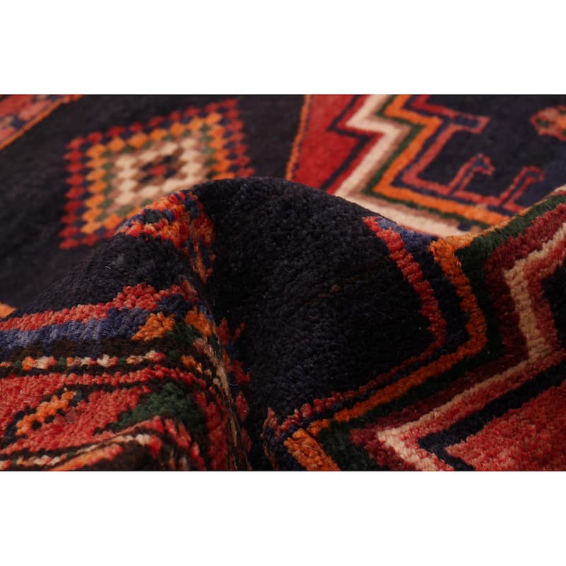 ECARPETGALLERY Hand-knotted Konya Anatolian Navy Wool Rug - 3'9 x 9'4