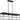 Burgess Collection Four-Light Matte Black Modern Farmhouse Island Light - 42 in x 9.37 in x 11.25 in