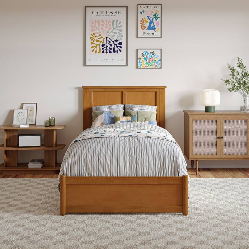 Felicity Platform Bed with Panel Footboard and Storage Drawers
