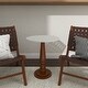 preview thumbnail 8 of 15, White Wood Farmhouse Accent Table 23 x 18 x 18 - 18 x 18 x 23Round